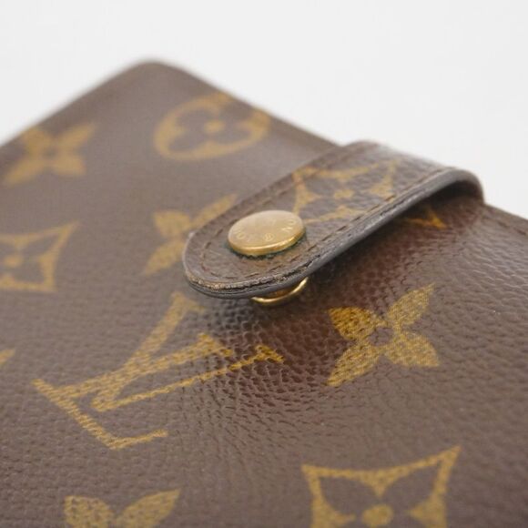 Louis Vuitton Wallet Monogram Portomone Viennese M61663 Brown Women's - Picture 7 of 10